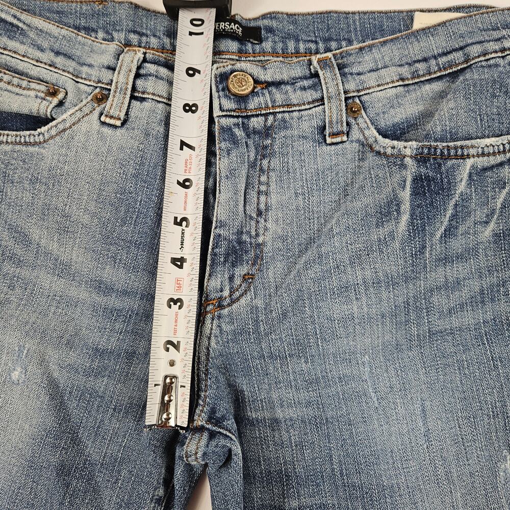 Y2k Versace Jeans Couture Denim Distressed - Size 31 - Picture 5 of 6